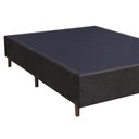 Ver imagem 4 de Base Para Cama Box Casal 138cm Suede Liso Tower NW Marrom - Gazin