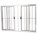 Ver imagem 1 de Janela Vitro 4 Folhas Alumínio Brilhante 1.00 x 1.50 Modular com Grade