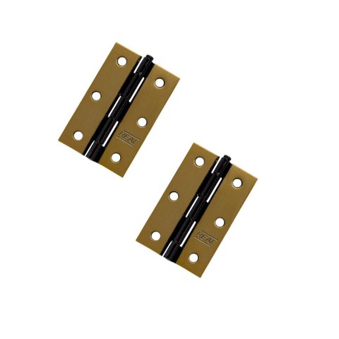Kit 2 Dobradiça F.l.o. Porta / Janela Pino Solto Real 3,5"