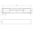 Ver imagem 6 de Rack Sala Tv até 75 Polegadas Paraty 220 Cm Laca Pés Metal Palhinha Preto