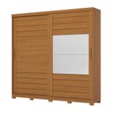 Ver imagem 3 de Guarda-Roupas Casal com Espelho 100% MDF Cayman Marrom/Cinamomo