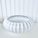 Ver imagem 4 de Decoração vaso centro de mesa ikebana médio luxo cor branca