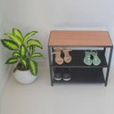 Ver imagem 5 de Porta Sapatos Entrada Banco Sapateira Mdf Industrial Preta