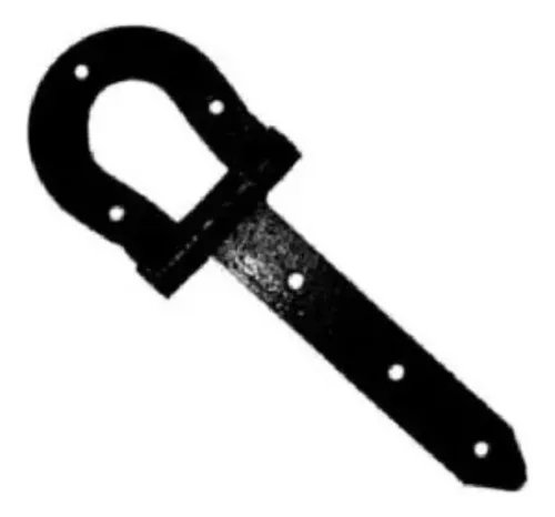 Par Dobradiça de Porteira Ferradura Pesada N°05 (45cm)