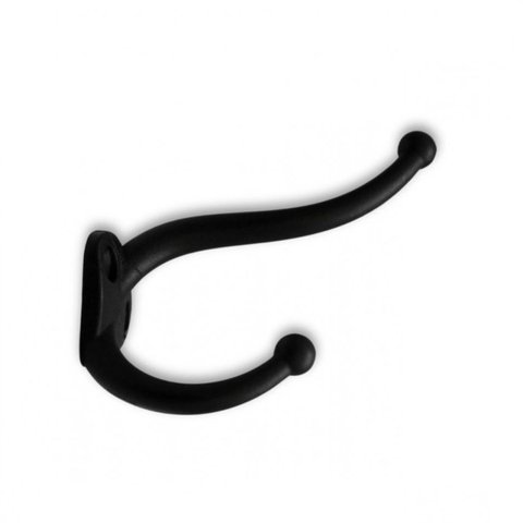 Kit 2 Cabide Gancho Duplo Grande Preto Ref. 6102 - Loth