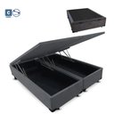 Ver imagem 1 de Cama Box Baú Casal Premium Cinza Bipartido Com Pistão A Gás - 138x188x41