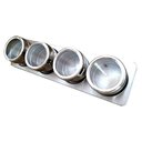 Ver imagem 1 de Jogo Porta Condimentos Magnético em Aço Inox 5 Peças