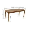 Ver imagem 2 de Mesa de Jantar Cancun 160x90cm Madeira Maciça - Amêndoa - Tampo 160x90cm Laminado Cinamomo