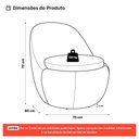 Ver imagem 4 de Poltrona Orgânica Living Memphis Fixa Bouclê Terracota - Desk Design