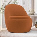 Ver imagem 2 de Poltrona Orgânica Living Memphis Fixa Bouclê Terracota - Desk Design