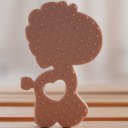 Ver imagem 4 de Mordedor Girafa Funny para Bebê de Silicone 7,03x6,55x0,83cm Marrom