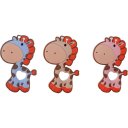 Ver imagem 5 de Mordedor Girafa Funny para Bebê de Silicone 7,03x6,55x0,83cm Marrom
