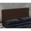 Ver imagem 3 de Cabeceira Cama Box Queen Luna 160 cm Corino Marrom Quarto - D’Rossi