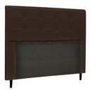 Ver imagem 2 de Cabeceira Cama Box Queen Luna 160 cm Corino Marrom Quarto - D’Rossi