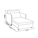 Ver imagem 4 de Poltrona Cama Retrátil Solteiro com Rodízio Cloe Bouclê Rosê E03 - D’Rossi