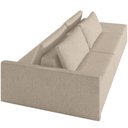 Ver imagem 6 de Sofá Ilha Modular para Sala 252cm com Puff Dublin K01 Linho Bege - Lyam Decor