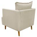 Ver imagem 5 de Kit 2 Poltronas Decorativa para Sala Recepção Escritório Consultório Reforçada Eliza Tecido Suede