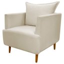 Ver imagem 3 de Kit 2 Poltronas Decorativa para Sala Recepção Escritório Consultório Reforçada Eliza Tecido Suede