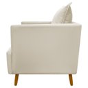 Ver imagem 4 de Kit 2 Poltronas Decorativa para Sala Recepção Escritório Consultório Reforçada Eliza Tecido Suede