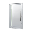 Ver imagem 1 de Porta Pivotante Alumínio Lambril Visione c/Pux.Dir. Elite Branco 216x150 Brimak