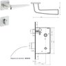 Fechadura Banheiro Chevron 5098508/55 - Cromado Escovado Arouca - 2