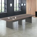 Ver imagem 3 de Mesa de Reunião 8 Lugares Escritório Parma Freijó Preto