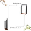 Ver imagem 6 de Suporte Porta Toalha Triplo de Chão para Banheiro Lavabo com Base em Madeira - Édecasamóveis