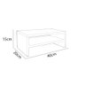 Suporte para Monitor Madeira 40cm Duplo Notebook Pc Gamer Tv Iara Preto - 4