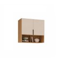 Ver imagem 2 de Armário Aéreo Modulado para Quarto 2 Portas 100cm 100% MDF Clean Altezza