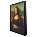 Ver imagem 2 de Quadro Decorativo Caixa Mona Lisa - Leonardo da Vinci TaColado Moldura Caixa Alta 4,5cm Madeira com
