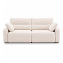 Ver imagem 1 de Sofá Sala de Estar Polo Retrátil Reclinável Bipartido 240cm 4 Lugares Linho Off White M1 - Monari de