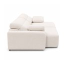 Ver imagem 2 de Sofá Sala de Estar Polo Retrátil Reclinável Bipartido 240cm 4 Lugares Linho Off White M1 - Monari de