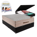Ver imagem 1 de Cama Box Baú Preto e Colchão Airtech Ortobom Casal