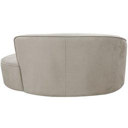 Sofá Curvo 2 Lugares 150cm Eron Braço Direito Veludo Perfectly Pale - Nexta Casa - 7