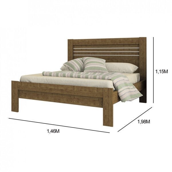 Cama Casal MDF Safira - 3