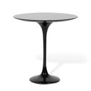 Ver imagem 2 de Mesa Lateral Tulipa Saarinen Redonda 51 Cm - Laqueado Base Preta