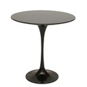 Ver imagem 1 de Mesa Lateral Tulipa Saarinen Redonda 51 Cm - Laqueado Base Preta
