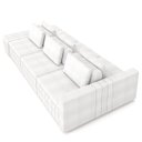 Ver imagem 7 de Sofá Ilha Living com Puff 365cm Siesta M22 Bouclê Branco - Mpozenato