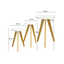 Ver imagem 6 de Kit Trio Jogo de Mesinha Lateral Redonda