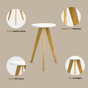 Ver imagem 2 de Kit Trio Jogo de Mesinha Lateral Redonda