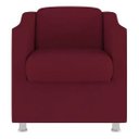 Ver imagem 3 de Kit 8 Poltronas Bia Decorativa Reforçada Recepção Clinica Salão Sala de Estar Suede:marsala
