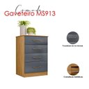 Ver imagem 6 de Guarda Roupa Casal Ms912 com Espelho e Cômoda Ms913 Freijó Cinza – Moval