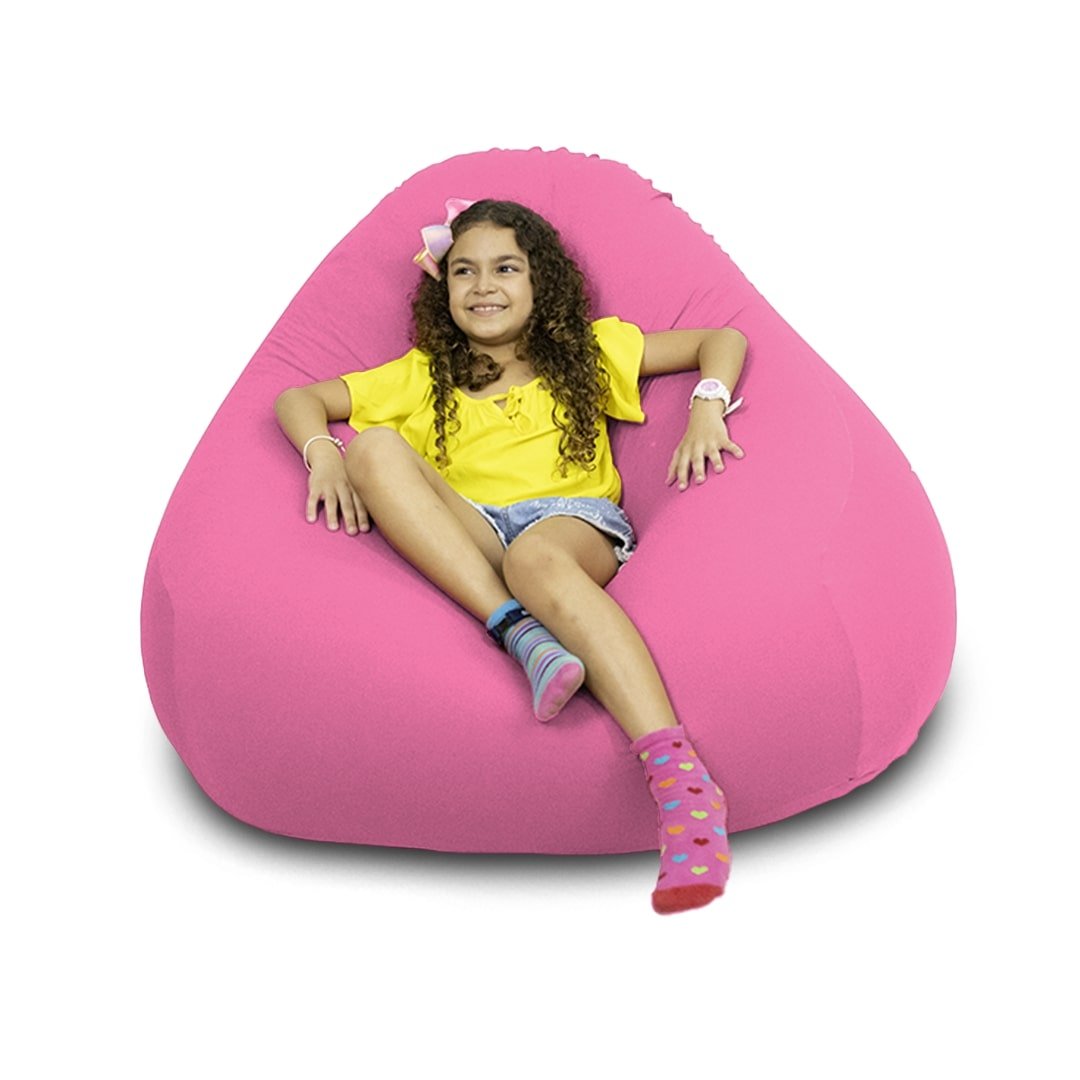 Puff Rosa Pufe Seth Rosa - Puff sensorial super confortável em tecido poliamida ...
