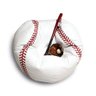 Pufe Bola de Baseball - Cor Branca - Puff Antialérgico - 2