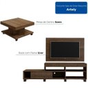 Ver imagem 2 de Sala de Estar Rack com Painel TV até 47 Polegadas e Mesa de Centro Requinte Espresso Móveis