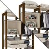 Guarda Roupa Closet Solteiro Malbec / Off White Luapa Toronto - 3
