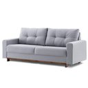 Ver imagem 1 de Sofá Paderborn 3 Lugares Cor Cinza com Pés Madeira Amendoa 184 Cm - 67316