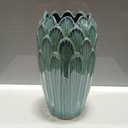 Ver imagem 2 de Vaso Decorativo Enfeite Casa Cerâmica 27x16x16cm Azul