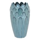 Ver imagem 1 de Vaso Decorativo Enfeite Casa Cerâmica 27x16x16cm Azul