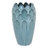 Vaso Decorativo Enfeite Casa Cerâmica 27x16x16cm Azul - 1